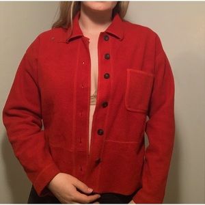Red vintage jacket/ sweater